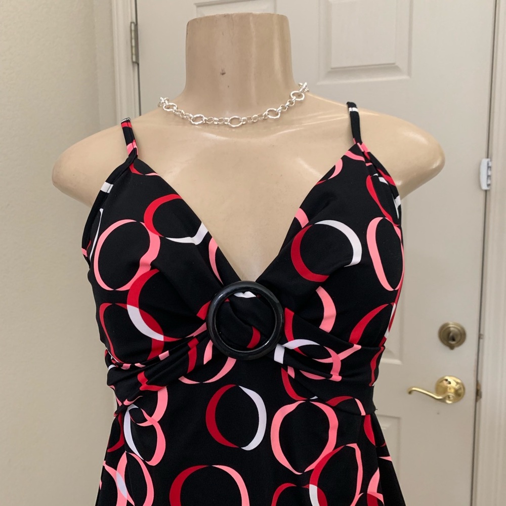 “TANKINI” Black, peach, red, & Orange bathing top